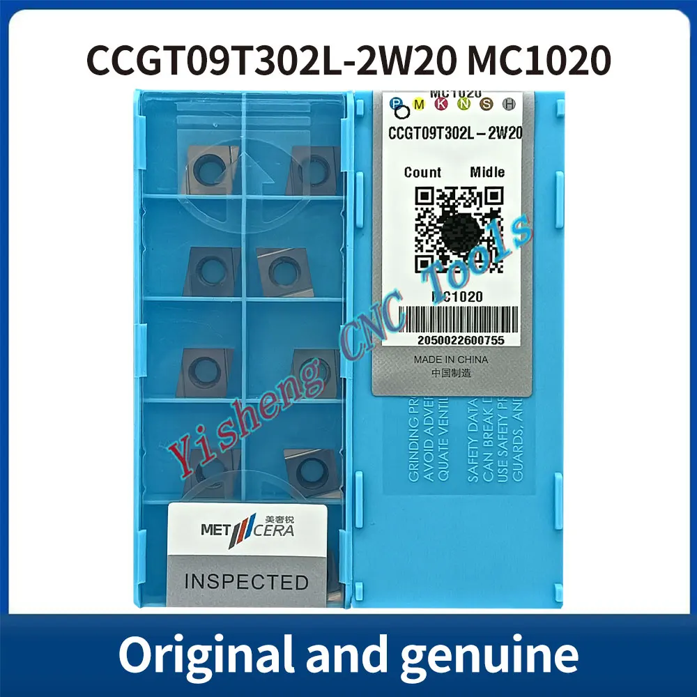 

METCERA Cutting Tools CCGT09T302L-2W20 CCGT09T302R-2W20 CCGT09T304L-2W20 CCGT09T304R-2W20 MC1020 CNC carbide inserts