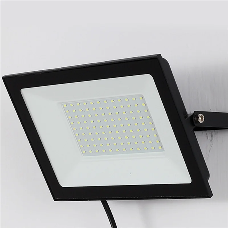 

SYW-US Plug, 2Pcs Waterproof Exterior Security Lights 100W LED,Outside Floodlights, 6500K