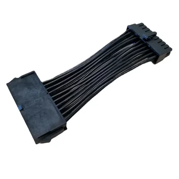 Fuente de alimentación PSU ATX de 24 pines a 20 pines, adaptador convertidor de Cable macho hembra, 18AWG, 10cm para PC DIY 1
