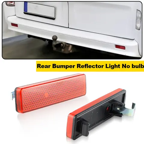 2PCS For Opel Vauxhall Vivaro Movano For Renault Master For Nissan Primastar Rear Bumper Reflector Cover Shell No Bulb 9160858