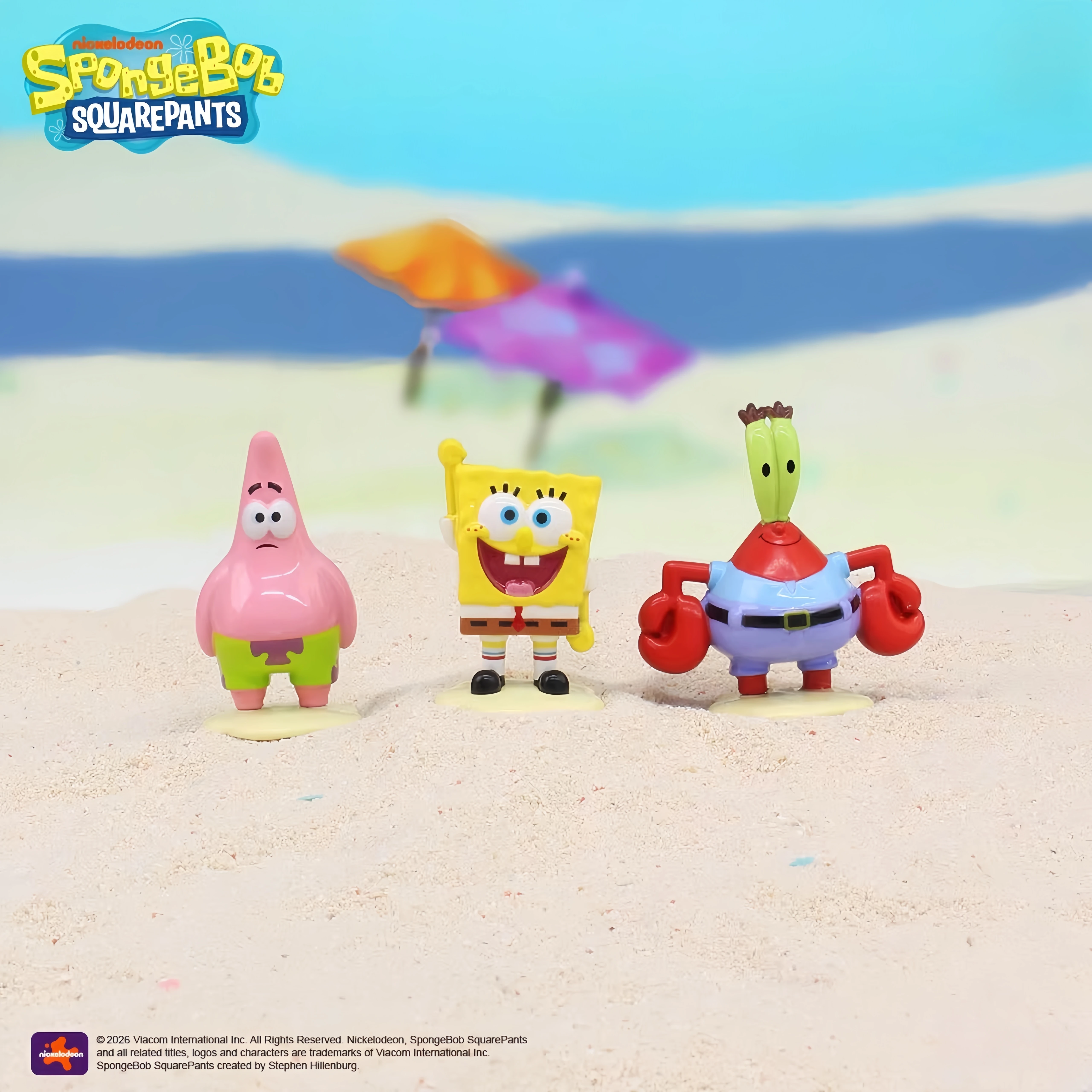 1PC Alloy SpongeBob SquarePants Blind Box Toy Fish Life Series Stress Relief Fish Tank On-Board Ornament Trendy Holiday Gift view 3