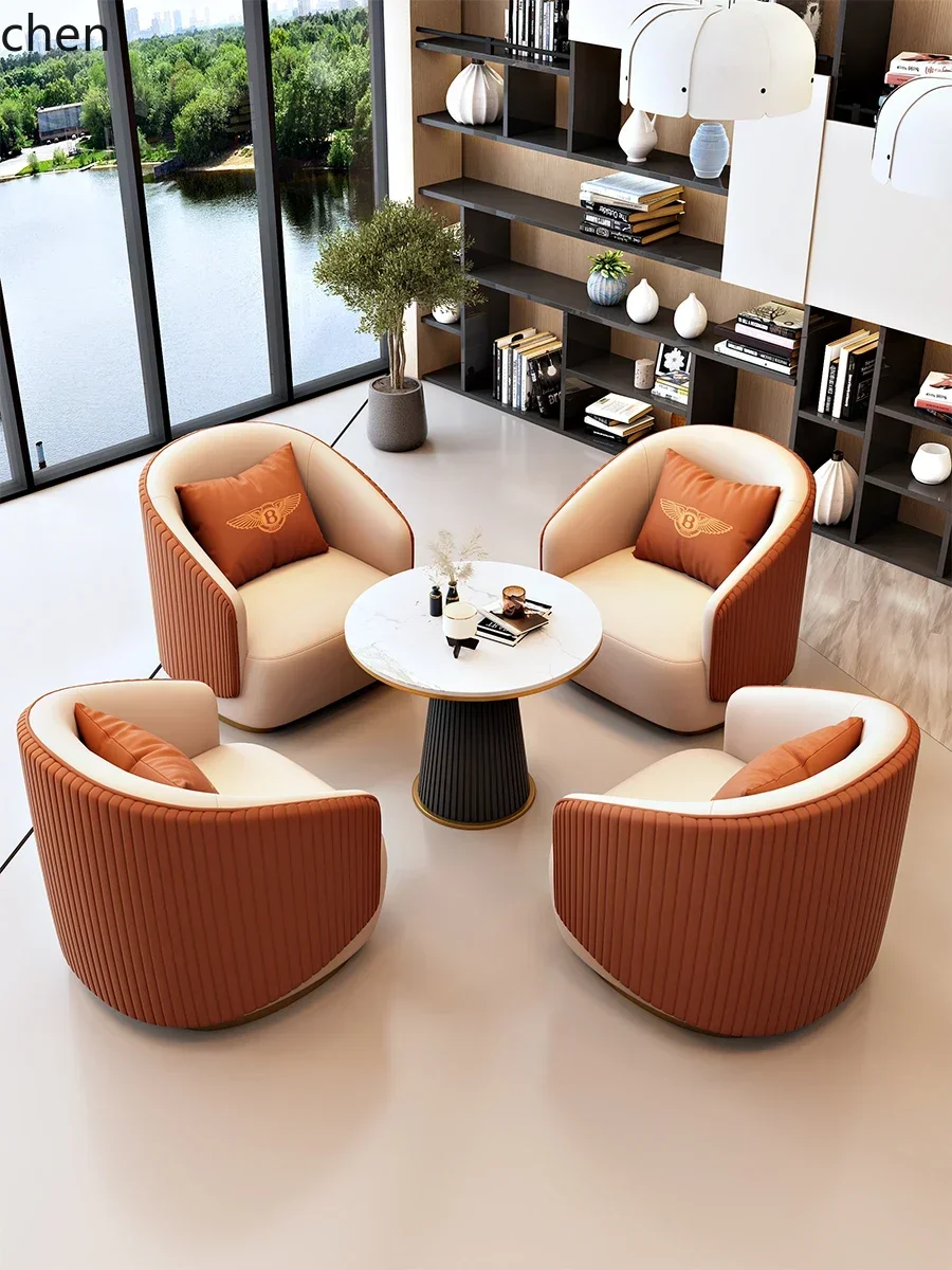 

YFY sales office reception negotiation table and chair combination light luxury leisure business office hotel lobby meeting