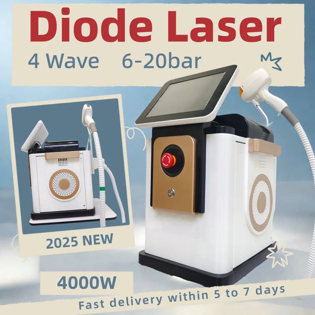 

4000W alexandrite 940NM Diode Laser Hair Removal Machine 755nm 808nm 940nm 1064nm Painless Epilator Hair Face Body Hair Remove