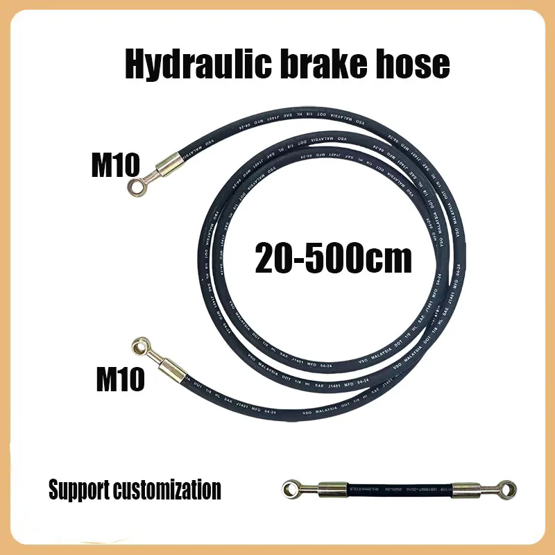 

Hydraulic Pressure Rubber Brake Pipe Clutch Oil Pipe Reinforced Conditioning Flexible Oil Line Automobiles Motorcycles Tricycles