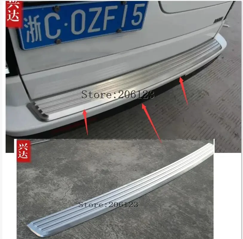 

2008-2018 for Land Rover Discovery 3 /4 car Rear Bumper Protector Sill Trunk Rear guard Tread Plate cover Trim Car styling