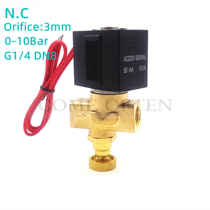 

Regulating Valve VX2120-X64 Air Valve Adjustable Flow Solenoid Valve Kitchen Solenoid Valve G1/4" AC220V DC24V VITON 150°C