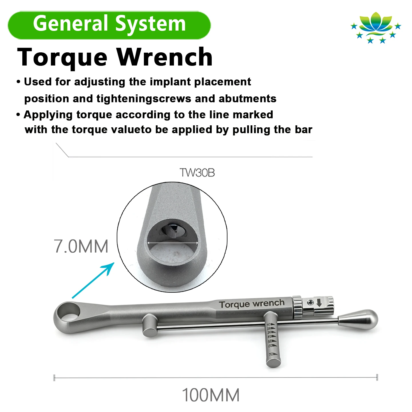 Factory Price Dental Ratchet & Torque Wrench 10-50 Ncm Dental Restoration Dental Universal Torque Wrench Factory Direct Sales - view 3