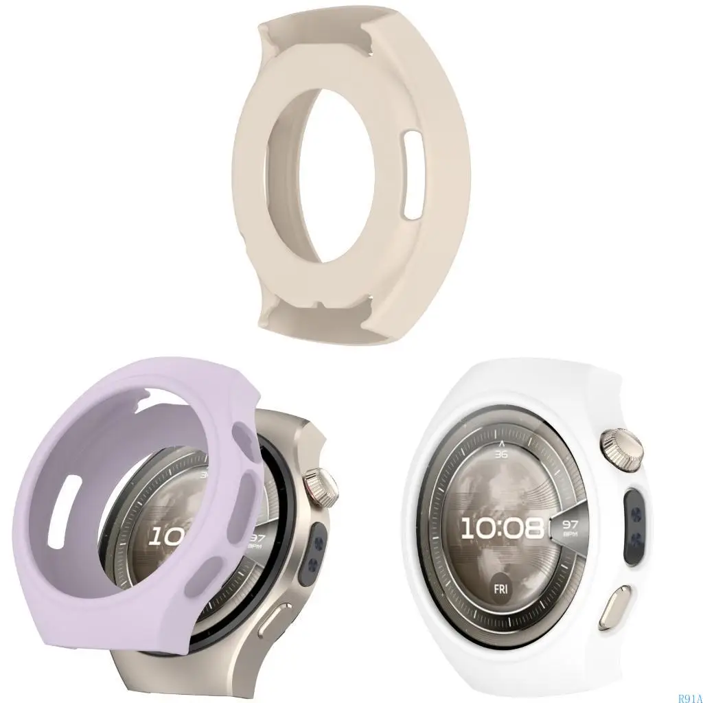 R91A 보호 케이스 커버 쉘 하우징 시계 5 42mm 46mm 스마트 워치 소프트 가드