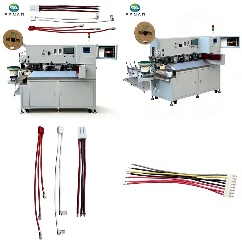 2026 Hot Fully Automatic Multi-function Wire Stripping Crimping Machine Cable Terminal Crimping and Plastic Housing Insertion