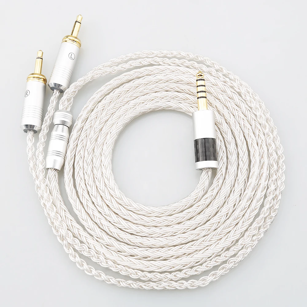 Kabel słuchawkowy HIFI 16 Core OCC posrebrzany do słuchawek Focal Clear Elear Elex Elegia Stellia Celestee Radiance Klipsch HP-3 Clear MG — zdjęcie produktu 2