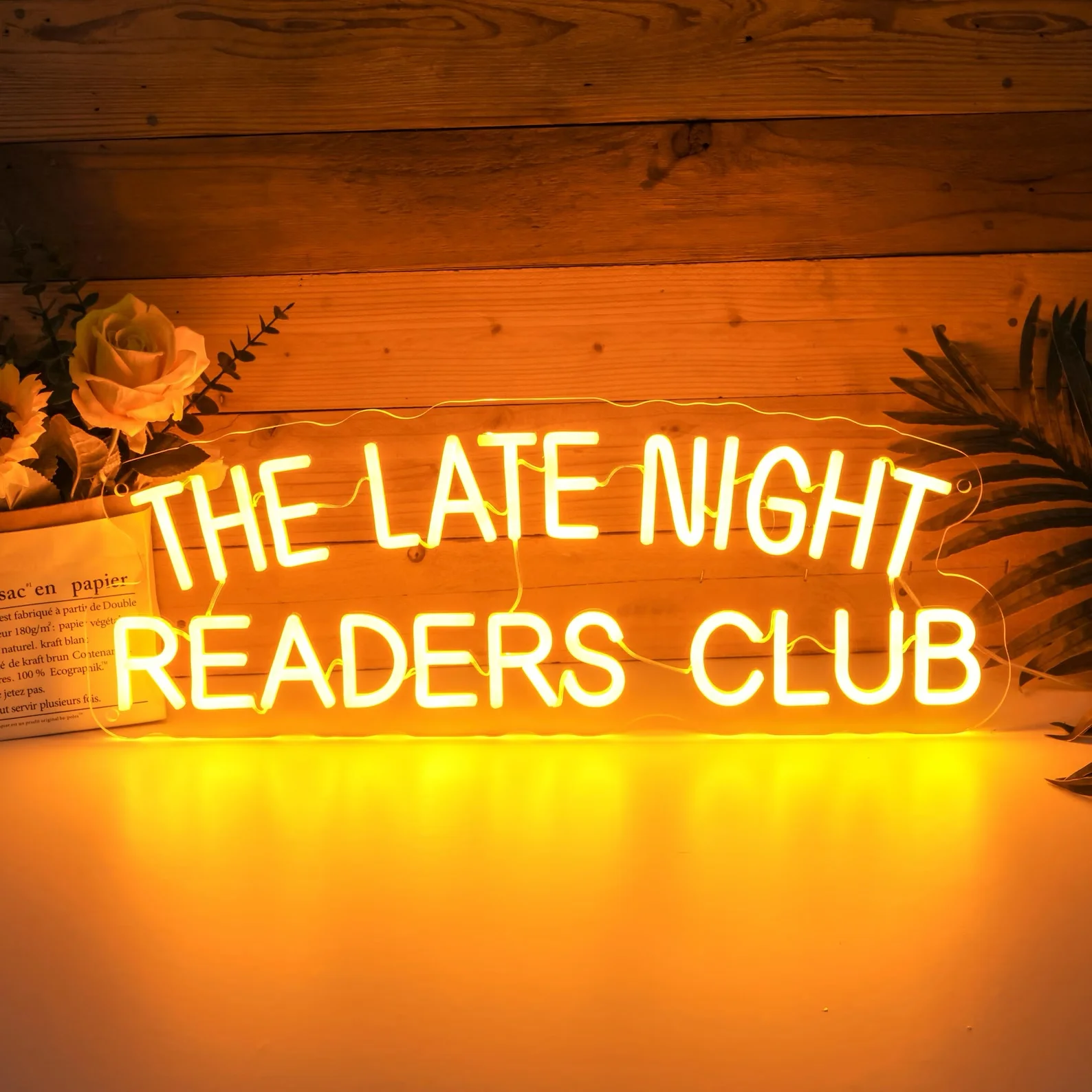 Late Night Readers Club Neon Sign: Bookworm Reading Room Decor, Home Library Wall Art Sign, Book Lover Gifts, Bookstore Décor