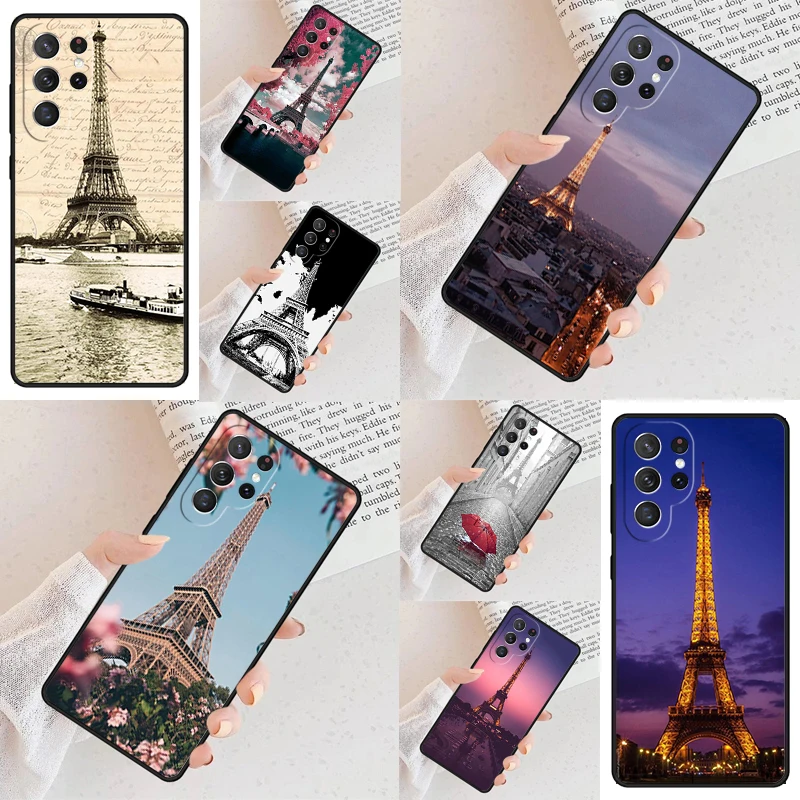Funda para Teléfono Celular con Diseño de la Torre Eiffel de París, para Samsung Galaxy S26 Ultra S25 S24 S23 S22 S21 S20 Note10