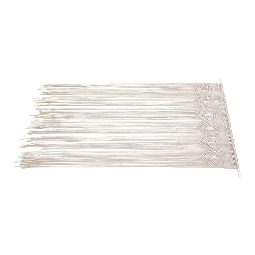 HanFor Dwoven Cotton For Door Curtain for beige Size 95 by 180 cm for NorFor Dic Home for Decor Light Control Partition