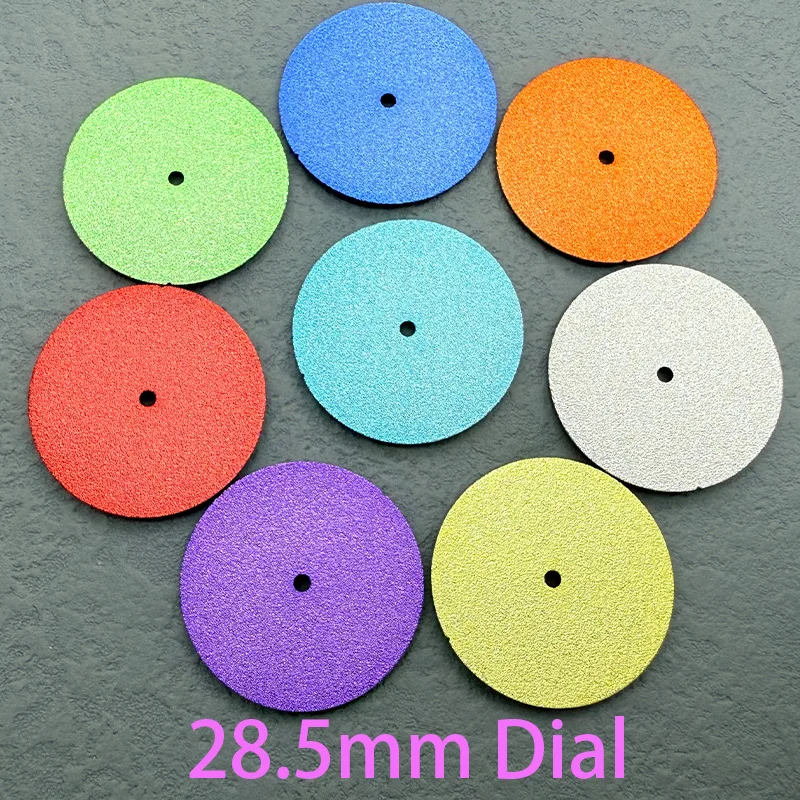 Customized 28.5mm Dial sand gold patterned surface For NH35/NH36/7S26 Automatic Movement Modification NH35 Dial Watch parts