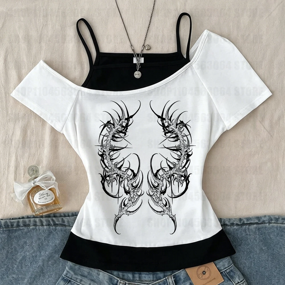 Trashy Y2k 2000s Tops 90s Vint - Women'S Fashion From The 90S recension och pris