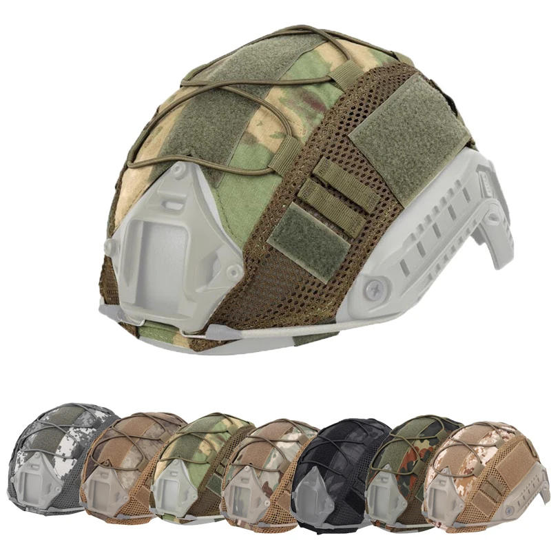 כיסוי בד לקסדת טקטית חיצונית FAST FG התקפות, כיסוי גמיש לקסדות בצבע צבאי MH PJ BJ, ציוד פיינטבול