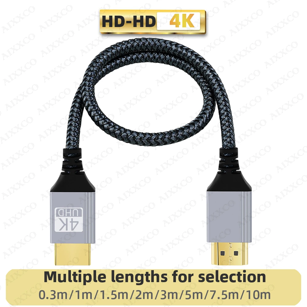 สายเคเบิลที่รองรับ HDMI 2.0 สาย 4K 60Hz สําหรับ Xiaomi Xbox PS5 PS4 แล็ปท็อป HDMI-เข้ากันได้กับ Splitter สายเคเบิลดิจิตอล 2 M 3 M 5 M 10 M