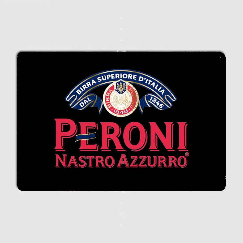 Best Drink Peroni Nastro Azzurro Italia Retro Pub Posters Metal Sign Custom Bar indoor Wall Room Decor Tin Home Decor