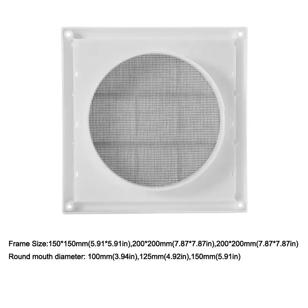 แมลงหน้าจอ Air Dryer Vent 150*150 มม./200*200 มม.ท่อไอเสียท่อชัตเตอร์อะไหล่ louver Vent