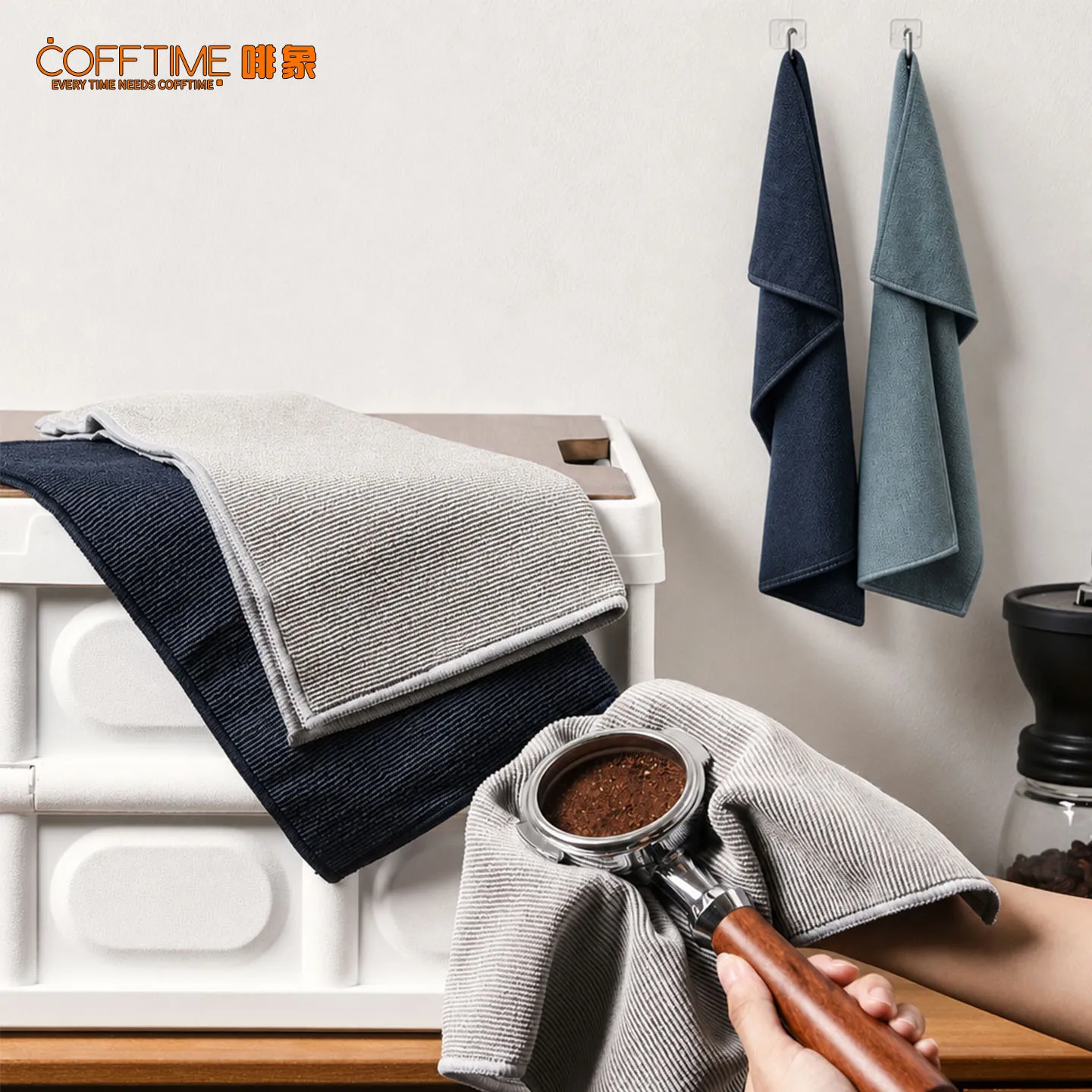 Super Absorbent Barista Bar Towel Coffee Machine Special Rag No Lint Square Towel Cleaning Cloth Coffee Machine Cleaning Towel