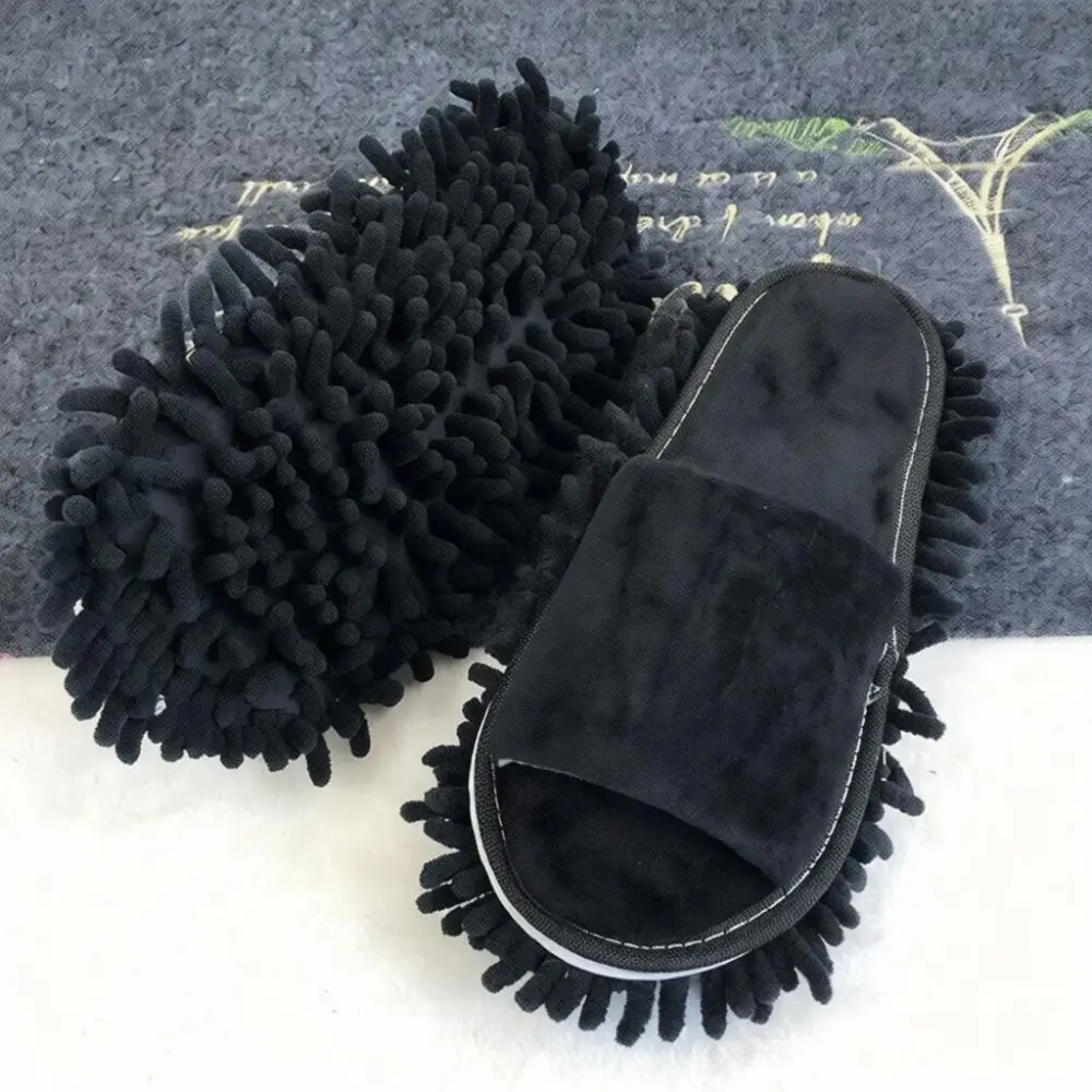 Washable Floor Cleaning Mop Shoes Detachable Comfortable House Slippers Anti Slip Quiet Indoor Footwear For Kitchen Bedroom
