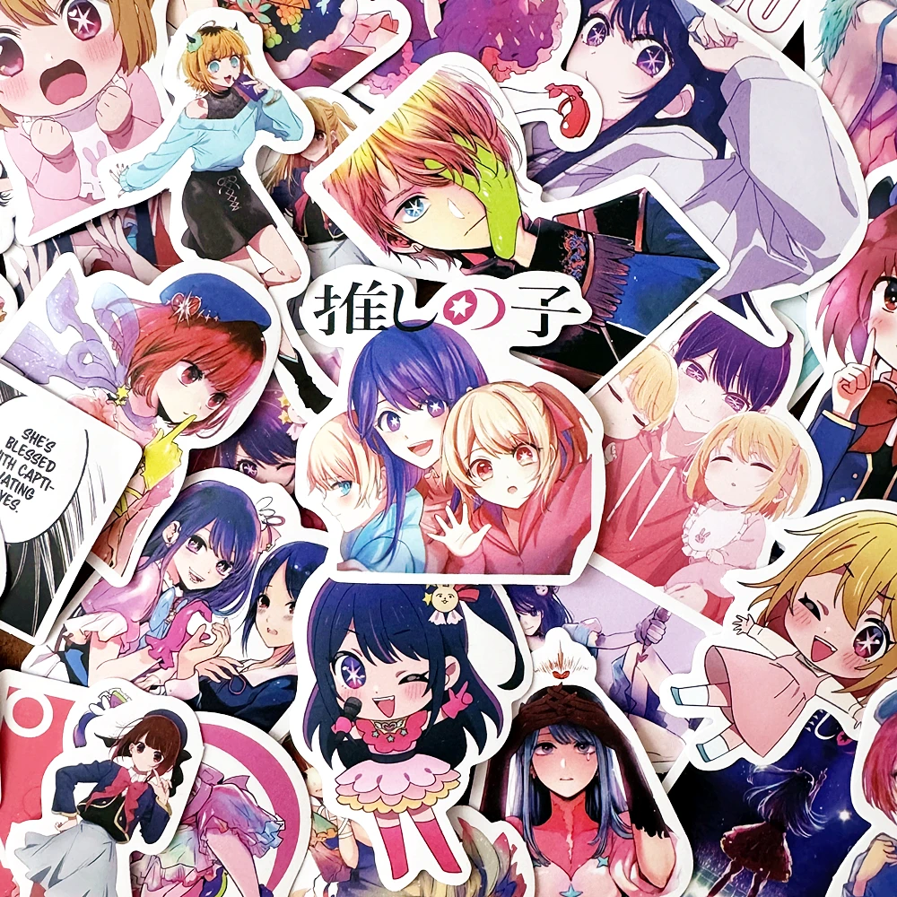 

10/50 шт. OSHI NO KO Kawaii аниме наклейки для девочек милые эстетические наклейки дневник мотоцикл ноутбук скрапбук детская игрушка наклейка