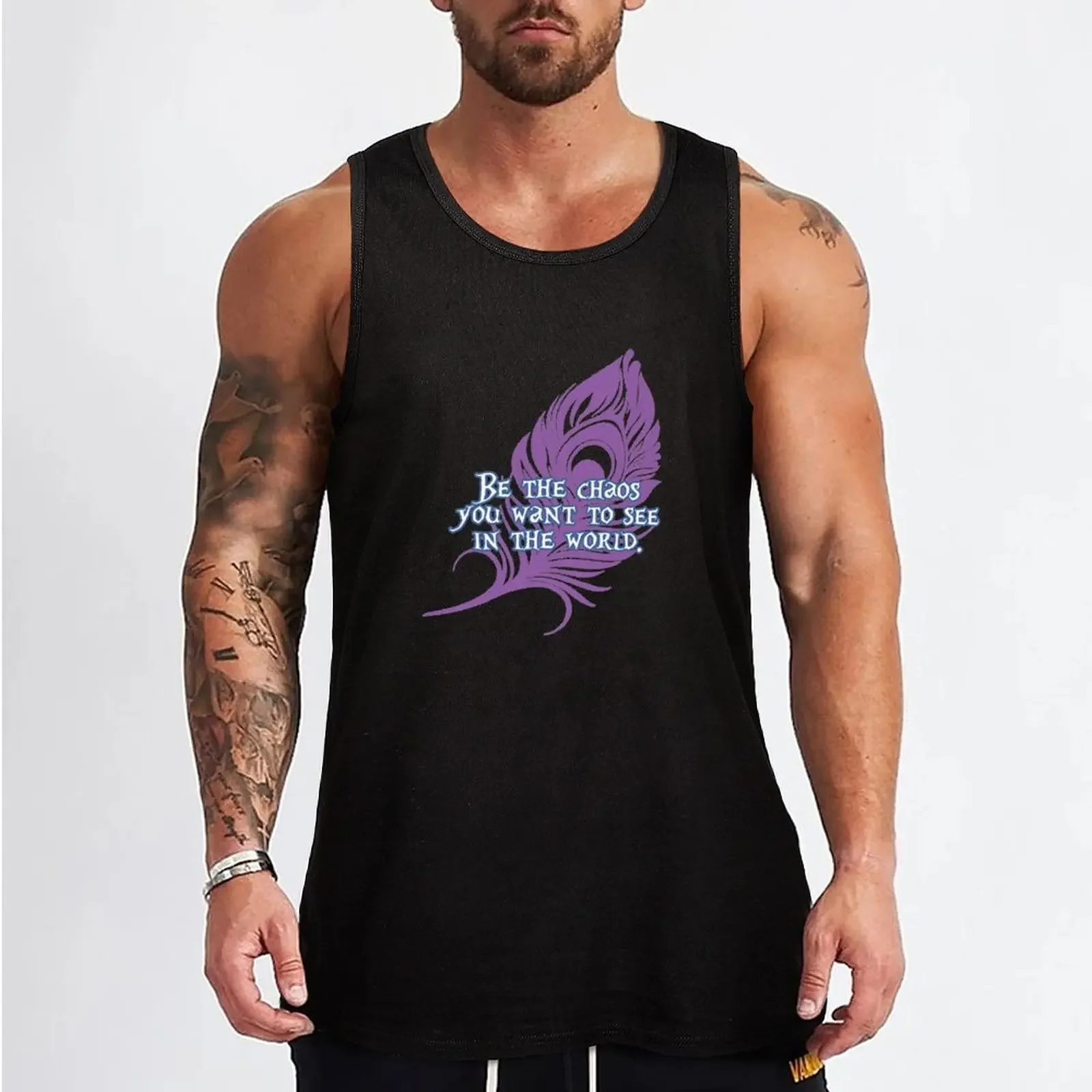 New Mollymauk - Be the chaos you want to see in the world Tank Top cool things T-shirt men gym accessories men