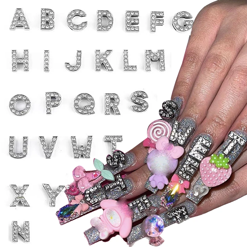 

10pcs Luxury Bunny Nail Charms 3D Alloy AB/Pearl Jewelry Crystal for DIY Jewelry Manicure Nail Art Decorations Accessories