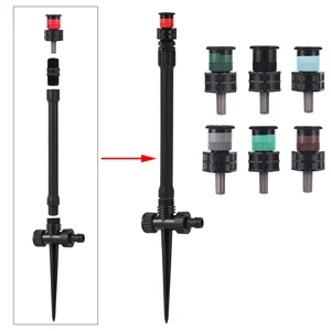 Substitution, funkelnde Düsen, Gartenpark, Farm, Gras, Rasen, Kulturbewässerungsinstrument, 0-360 Grad, 1PC 10 Hauptquadratverkauf für Garten - №2