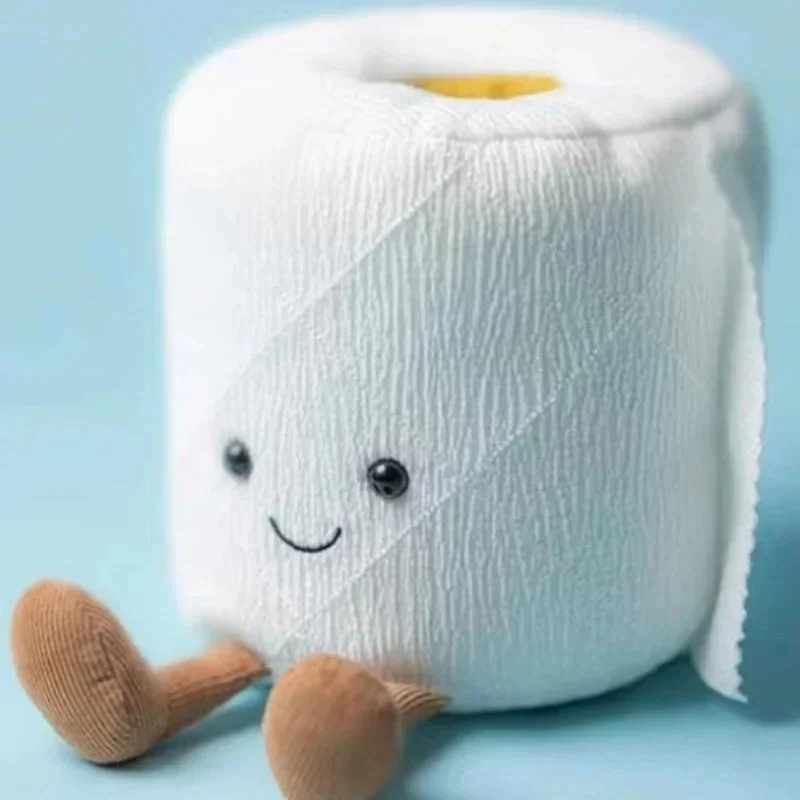 New POOP Roll Paper Toilet Cleaner Toilet Plush Toys Friends Funny Freative Poo Funny Doll Send Friends Children Birthday Gift