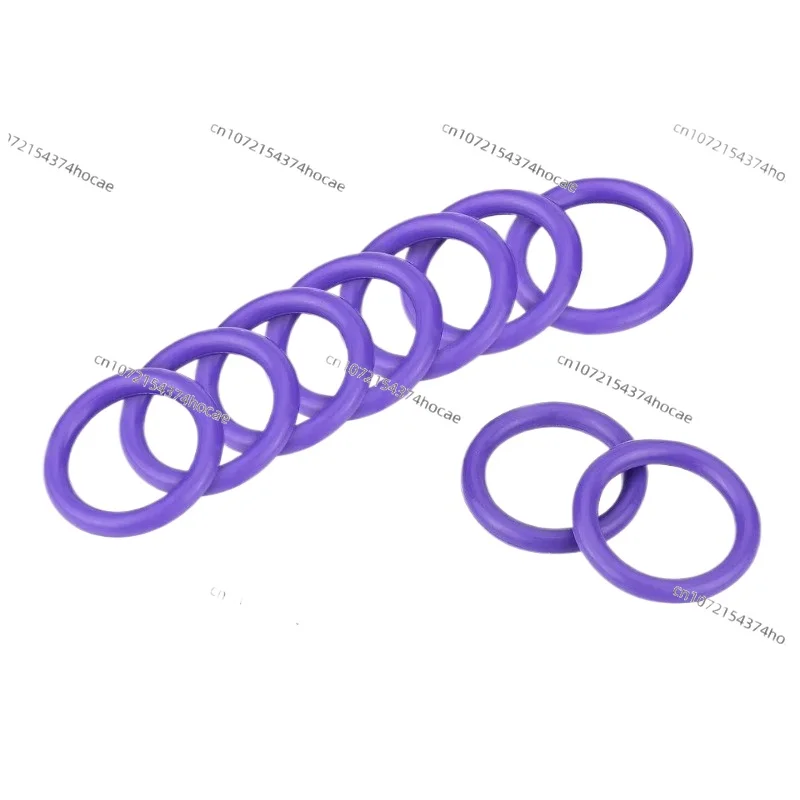 Junta tórica de goma púrpura, Kit de clasificación de 18 dimensiones, Kit de anillo de sellado de compresor de CA, junta de CA de aire acondicionado automotriz
