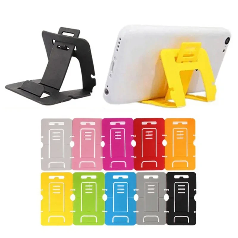 Mini Portable Mobile Phone Desktop Stand Colorful Small Smartphone Holder Support For Iphone Samsung Huawei Home Office Supplies