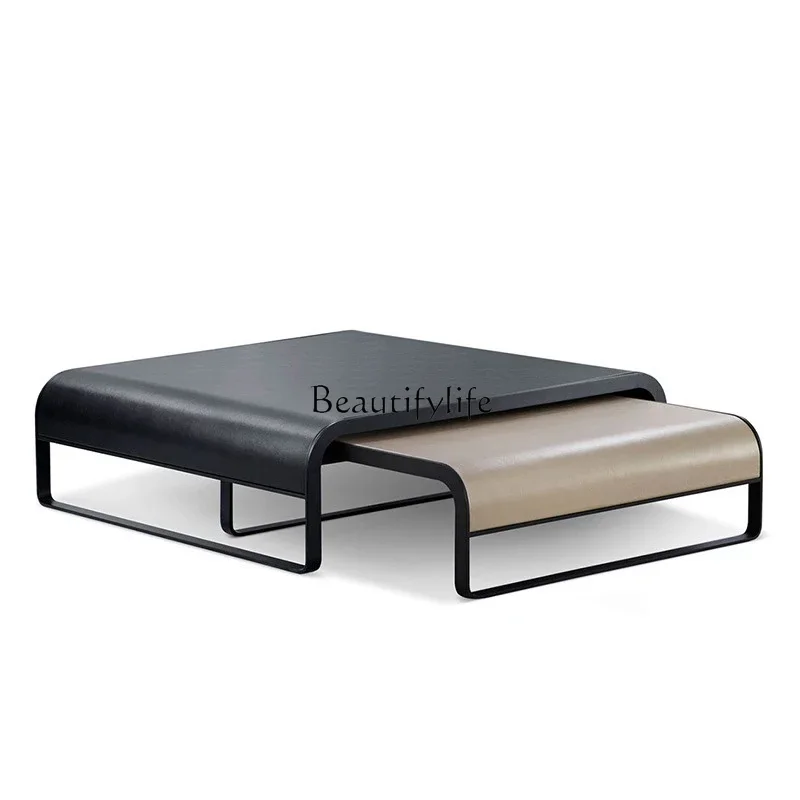 

pg45Italian minimalist Nordic telescopic coffee table simple modern light luxury home