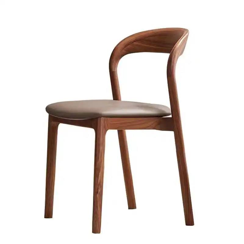 −xx  Dining Room Nordic Chair Modern Furniture Solid Wood PU Antique Leather Dining Chairs Kitchen Sillas De Comedor&