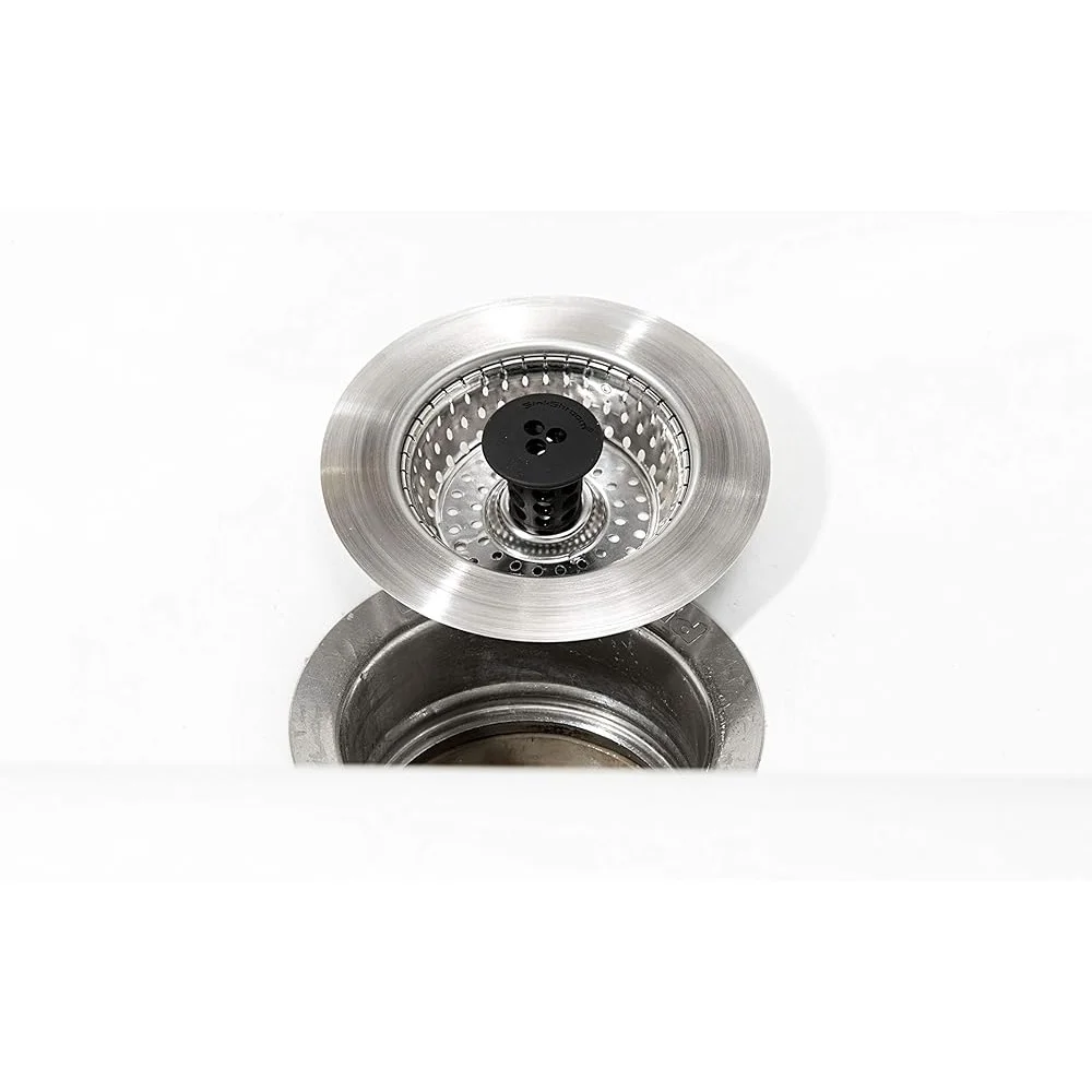 Revolutionary Clog-Free Sink Strainer Basket 2-Pack Stainless Steel Kitchen Drain Protector Easy Clean Durable Accessories