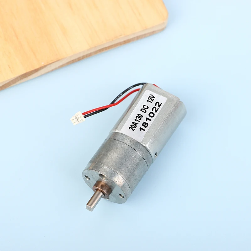 미니 풀 메탈 기어 모터, 마이크로 기어박스, 기어 감속 모터, 저속, DIY 로봇, 스마트 카, 20mm, DC12V, 110RPM, 20A-130