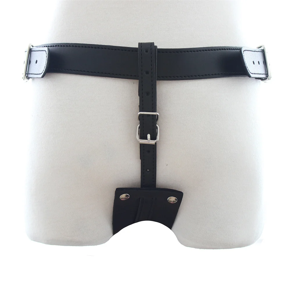 Sexy Leather Panties Bondage Strapon Chastity Pants With Penis Dildo Set Body Harness Couples Flirting JoinJJtoy
