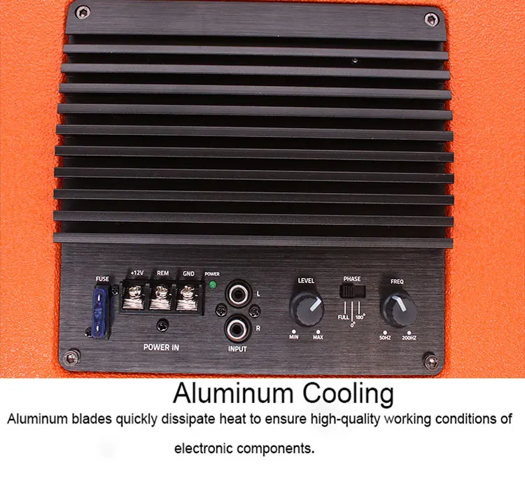 صندوق مضخم صوت كامل نشط للسيارة عالي الأداء، مضخم صوت تلقائي شبه منحرف مقاس 10 بوصة #6