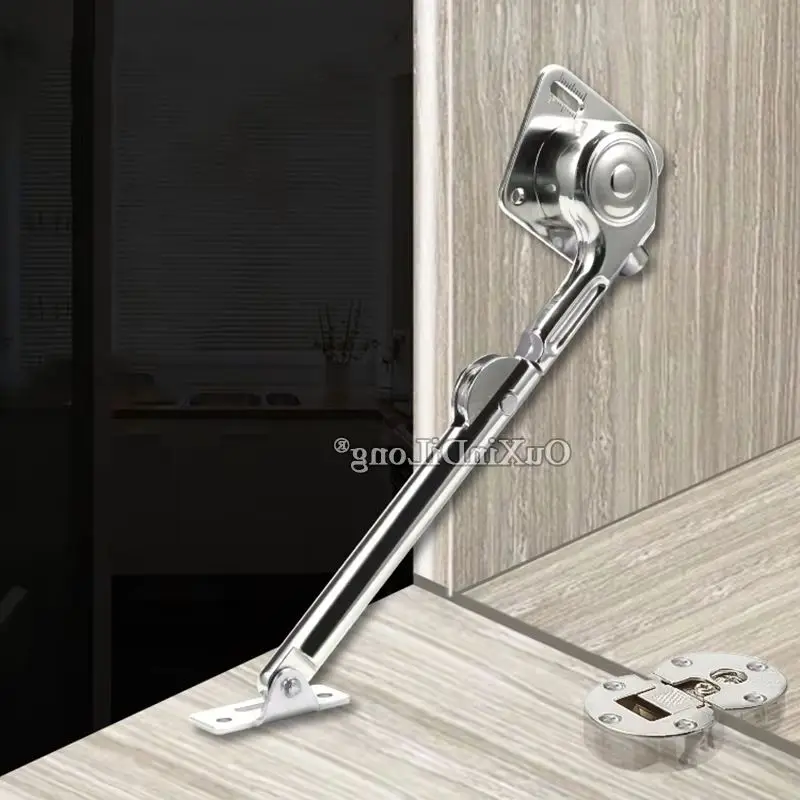 

2Pairs Hydraulic Buffer Pressure Support Rod Dresser Kitchen Upturn Cabinet Folding Support Arm Downturn Cabinet Pull Rod Hinges