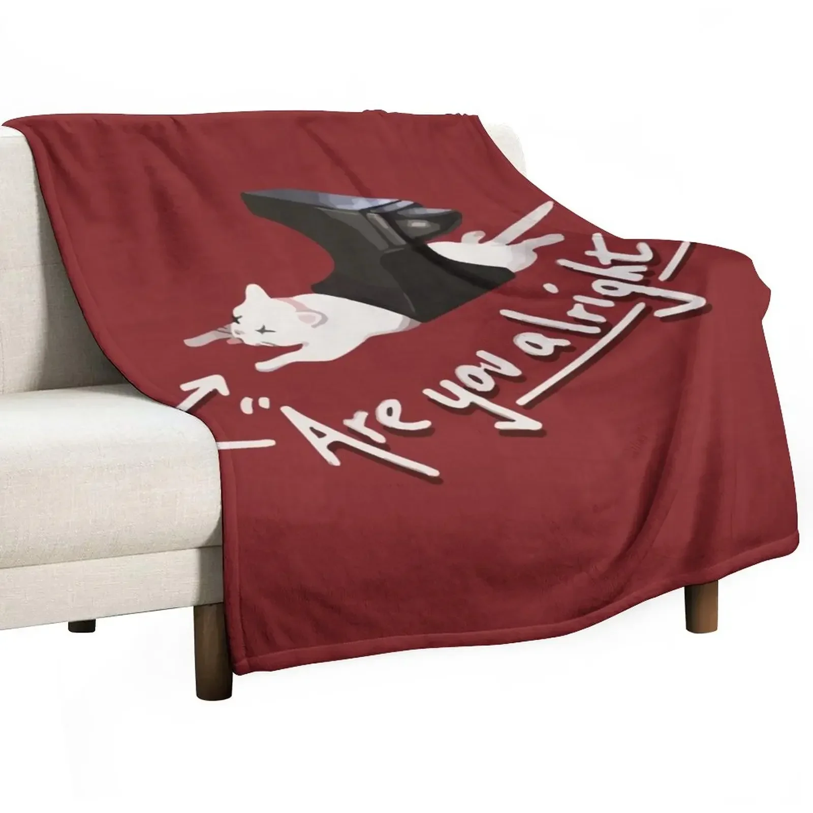 

Are you alright Lovejoy Throw Blanket Cute Quilt Blankets