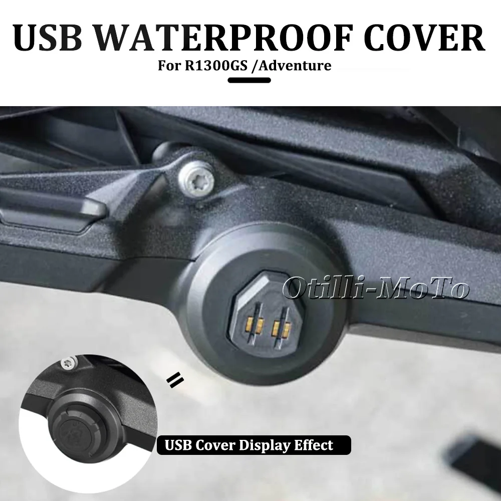 For BMW R1300GS R1300GS Adventure R 1300GSA 2023-2026 Motorcycle New Rear Box saddlebag USB Waterproof Charging Cove