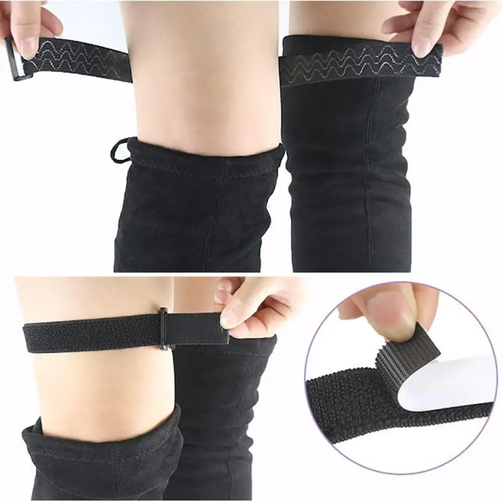 1 Set Boot Straps Elastic Boots Belt Strap Inside Adjustable Knee Boots Stickers High Boots Non-slip Stickers Shoe Accessories