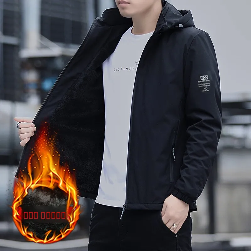 

Мужское повседневное свободное пальто Fce на подкладке, зимнее модное городское пальто большого размера на молнии, длинное пальто Sve ort