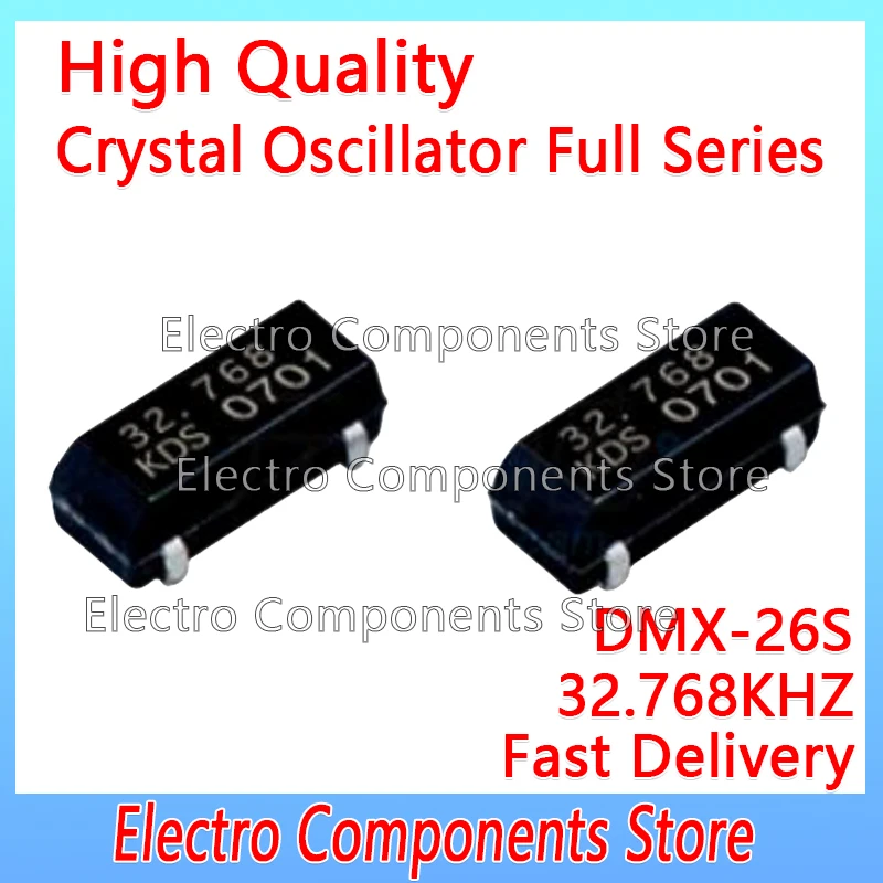 10Pcs DMX-26S (8*3.8) 32.768K 32.768KHZ MC-306 12.5PF 4P 8038 SMD Crystal 1TJS125DJ4A7XXX KDS Quartz Frequency Resonator