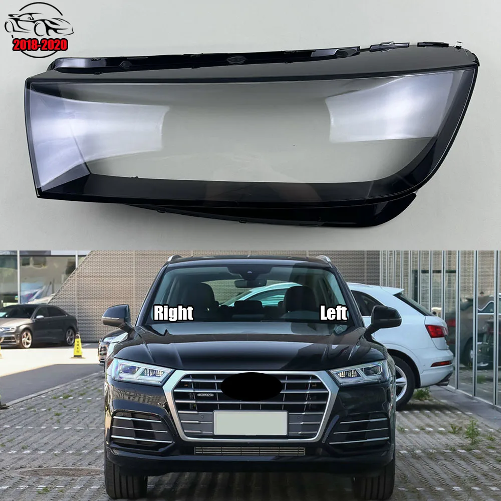 

For Audi Q5L 2018 2019 2020 Headlamp Lamp Cover Headlight Shell Transparent Mask Lens Plexiglass Replace Original Lampshade