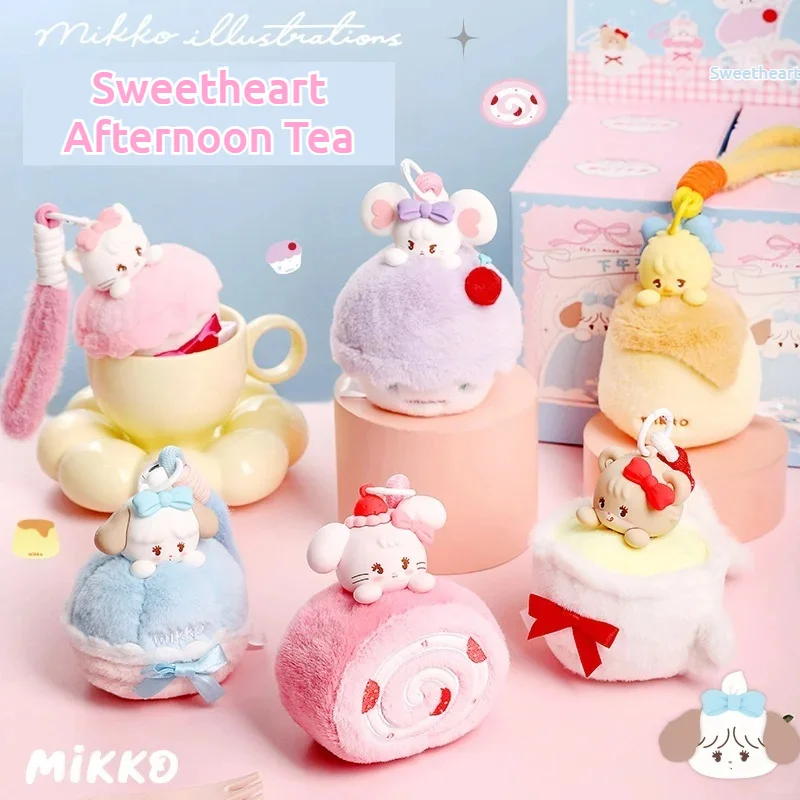

Новая оригинальная серия Mikko Sweetheart для послеобеденного чая, модная слепая коробка, кавайная фигурка животного, орнамент, украшение для сумки, подарок для девочек, игрушки
