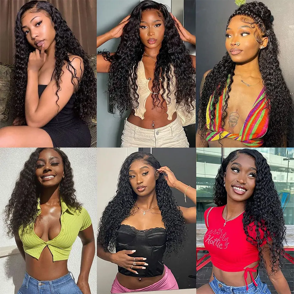 Jerry Curly Human Hair Bundles Natural Color Braids Curly  Brazilian Virgin Combo pack Quick Weave Human Hair Extensions