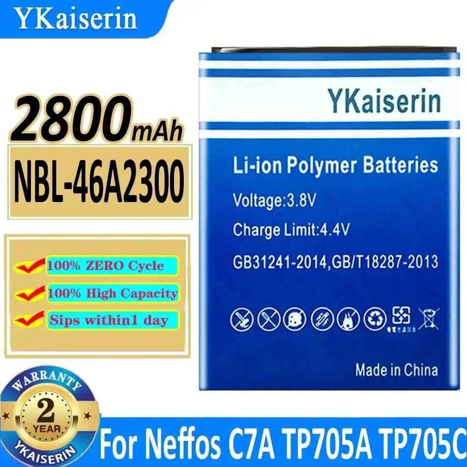

Nbl-46A2300 For TP-Link Neffos C7A TP705A TP705C High-Efficiency 2800Mah Mobile Phone Battery