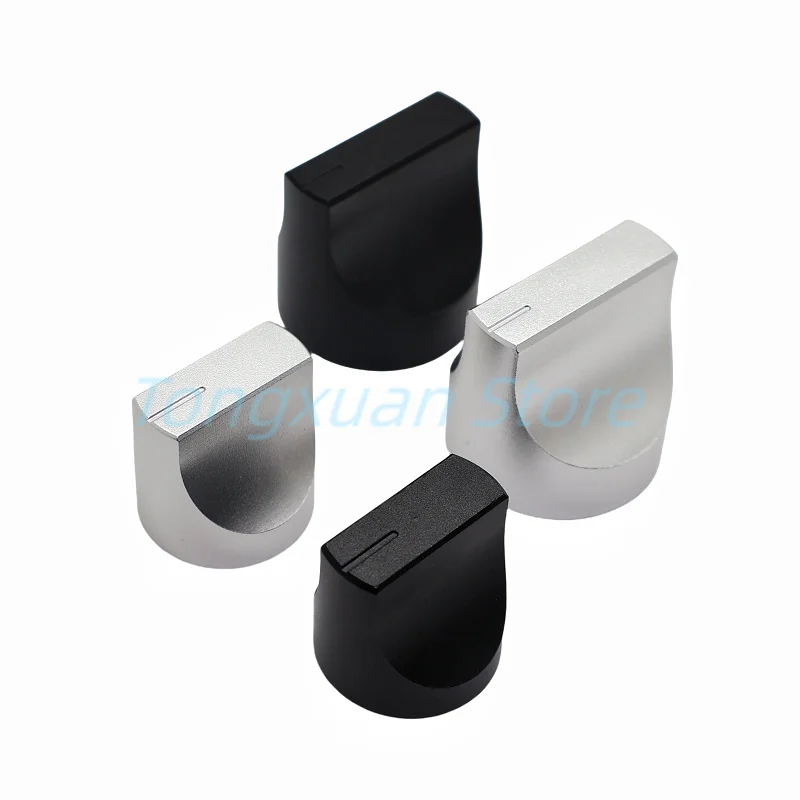 1pc 25x25mm 20x20mm Solid Aluminum Alloy Knob Cap One Shaped CD Audio Amplifier Potentiometer Volume Duckbill Knob Diameter 6mm