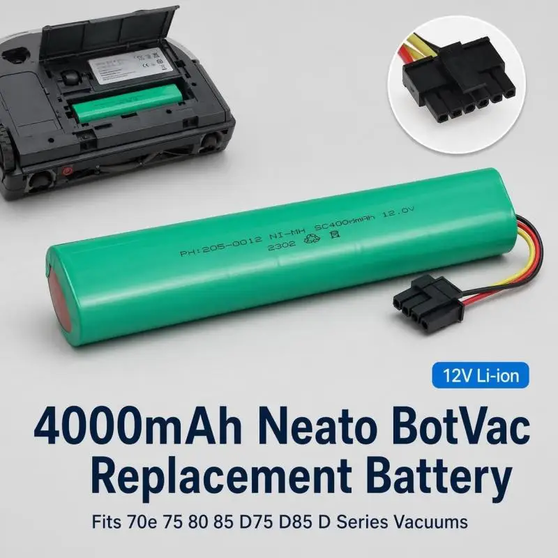 12V 4000Mah Li-Ion Replacement Battery For Neato Botvac 70E 75 80 85 D75 D85 Bo…